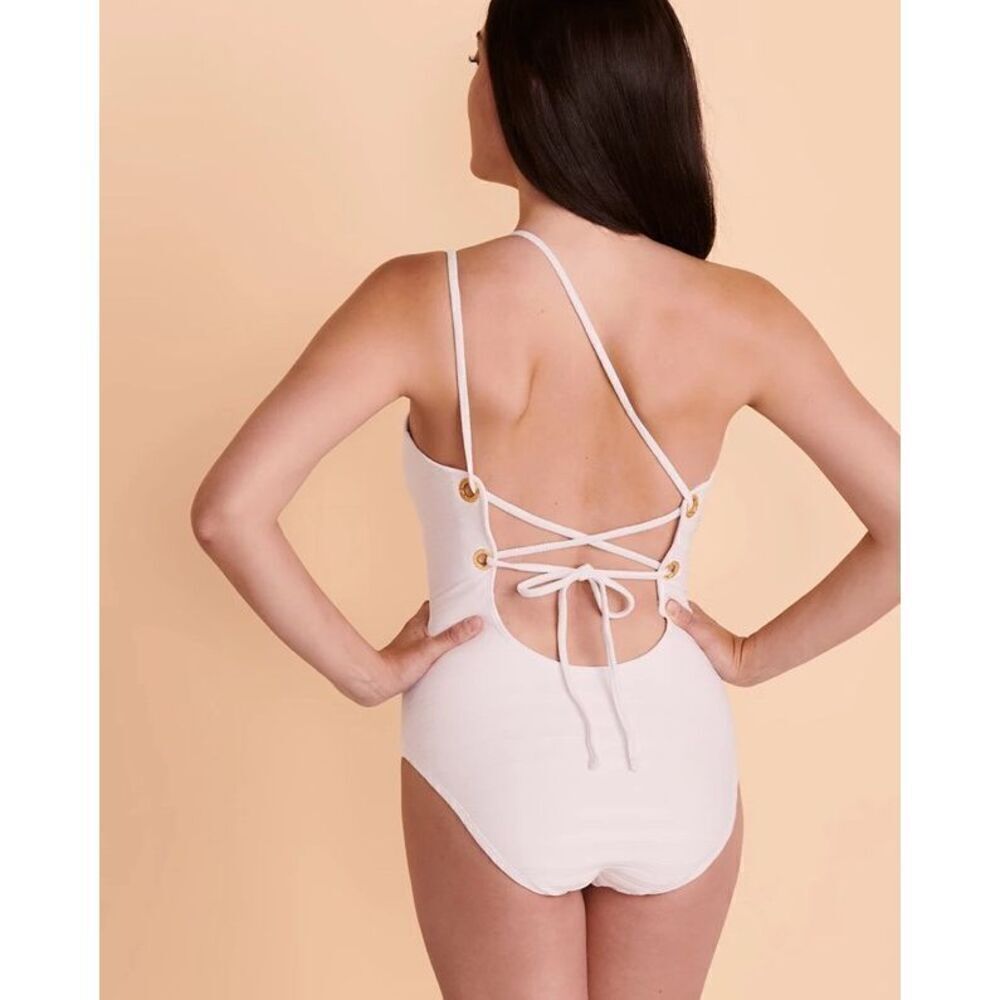 New La Blanca white one piece swimsuit. Size 6. Retails $130 - Picture 8 of 11
